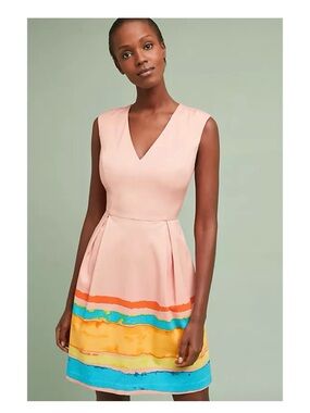 Anthropologie x Tracy Reese Painterly Dress Pink 4